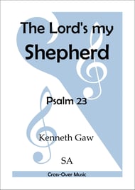 The Lord's my Shepherd SA choral sheet music cover Thumbnail